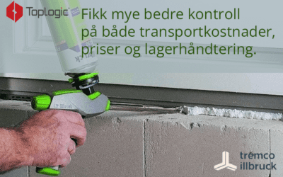 Fikk mye bedre kontroll på transportkostnader og lagerhåndtering.