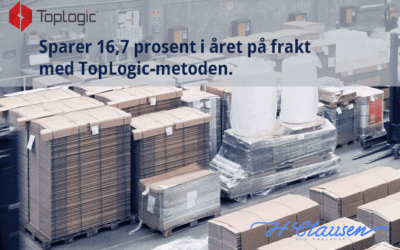 Sparer 16,7 prosent i året på frakt med TopLogic-metoden.