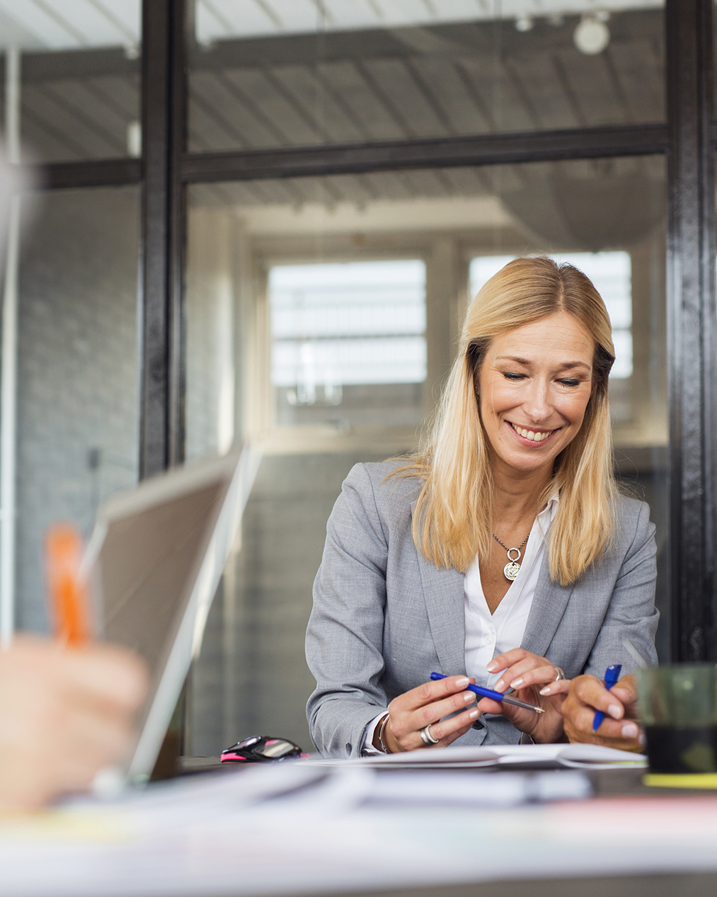 Business meeting in office